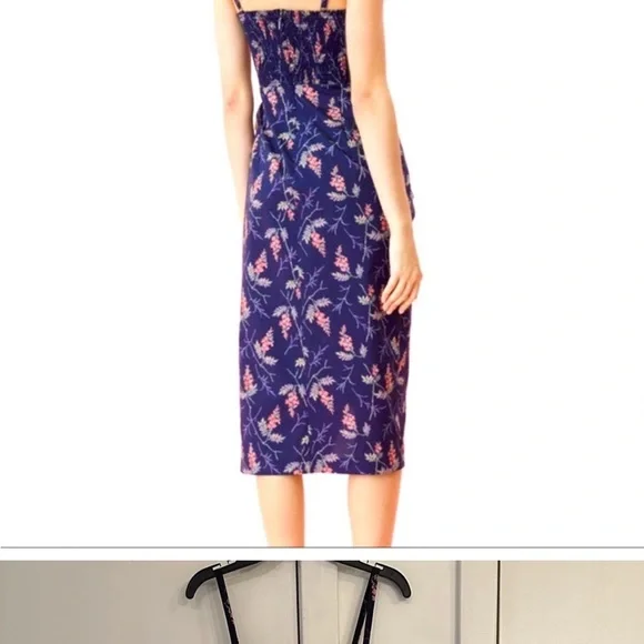 Rebecca Taylor Ivy Wrapped Floral Midi Dress - Picture 3 of 9